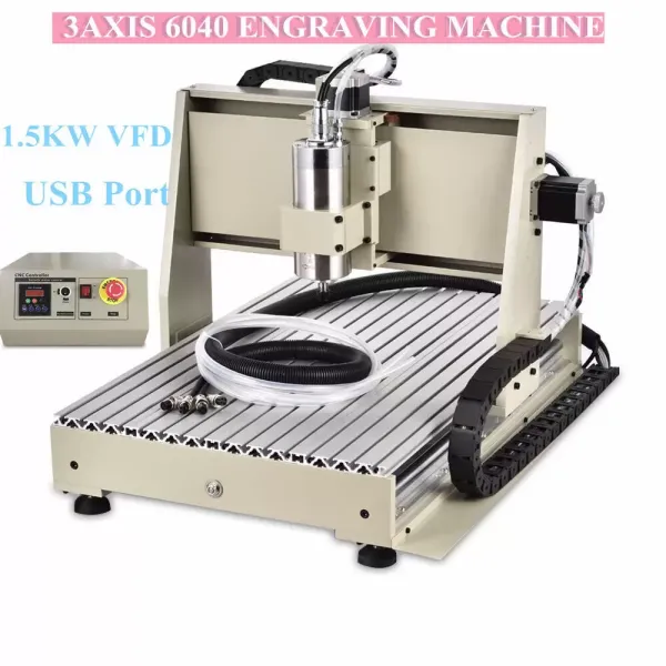 3 Axis 6040 CNC Router USB Port Engraver Desktop Milling Drilling Machine