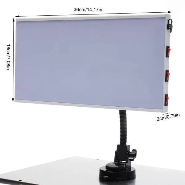 PDR LED Light Dent Line Board Paintless Removal Repair Tool 3 Stripes Lamp USB Made of Light Aluminum Alloy with USB Interface Power Supply