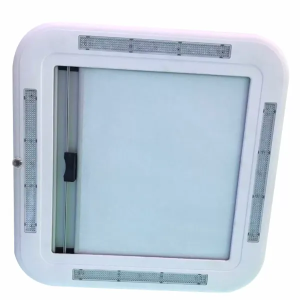 Durable Large Caravan RV LED Skylight Roof Vent Hatch 700 x 500 mm Cut Out New Durable Large Caravan RV LED Skylight Roof Vent Hatch 700 x 500 mm Cut Out New