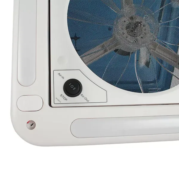 Waterproof Roof Hatch Vent Exhaust Ventilation Fan W/LED For Motorhome Caravan