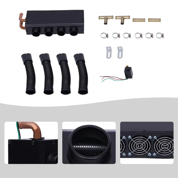 Universal 4-Hole 12V 80W Car Heater Fan Warmer Defroster Demister Windscreen New Universal 4-Hole 12V 80W Car Heater Fan Warmer Defroster Demister Windscreen New