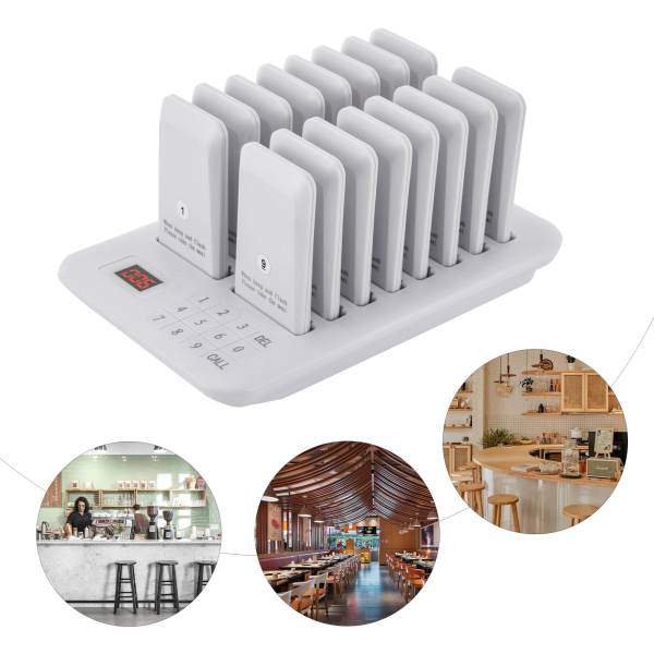 Restaurant Pager System Guest Queuing 16 Buzzers Food Truck Cafe