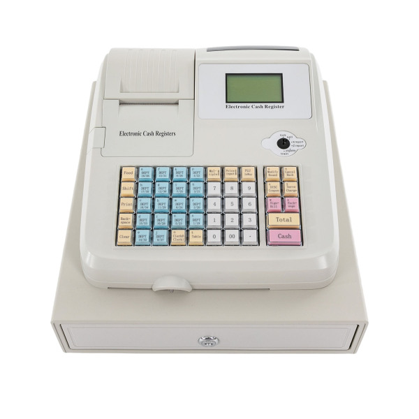 Multi-functional Cash Register with Drawer High Adaptability Electronic Cash Register Cash Register for Catering Pharmacy Bookstore