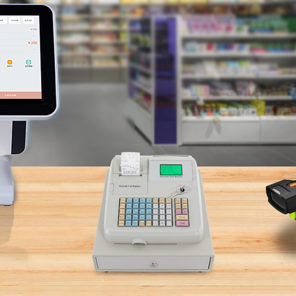 Multi-functional Cash Register with Drawer High Adaptability Electronic Cash Register Cash Register for Catering Pharmacy Bookstore