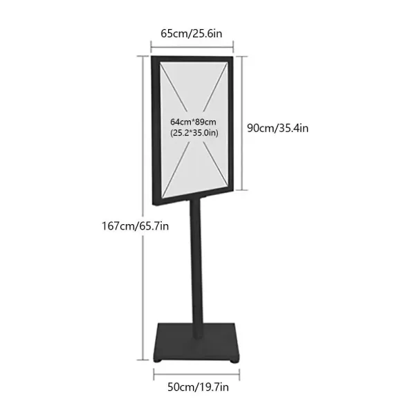 Poster Floor Stand Foyer Pedestal Sign Rack Business Menu Display Rack KT Board Poster Floor Stand Foyer Pedestal Sign Rack Business Menu Display Rack KT Board