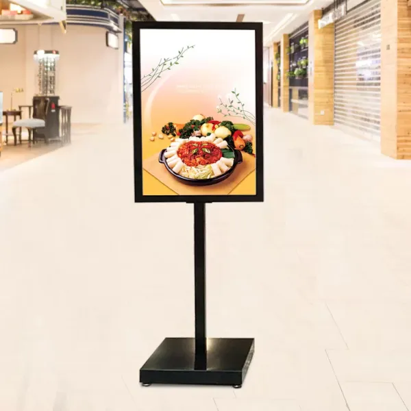 Poster Floor Stand Foyer Pedestal Sign Rack Business Menu Display Rack KT Board