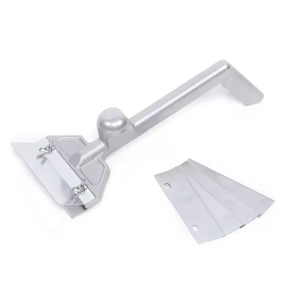 Scraper Heavy Duty Grill Griddle Set with Small Slant Edge 4 Replacement Blades
