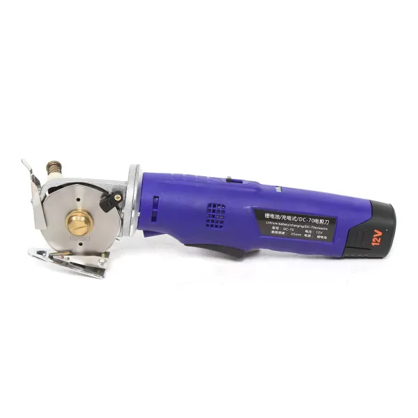Wireless Electric Cloth Cutter Rotary Blade Shear Fabric Cutting Machine with Charger