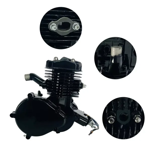 Full Assembled 80cc Bike Bicycle Motorized 2 Stroke Petrol Gas Motor Engine Single Cylinder Air-cooling New
