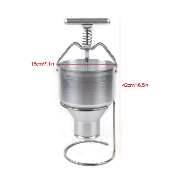 5L Donut Depositor Manual Donut Dispenser Donut Dropper Hopper w/Stand Holder