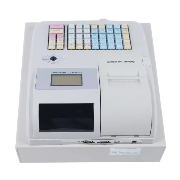 Electronic Cash Register POS Cashier with 48Keys 8Digital LED Display Drawer Box