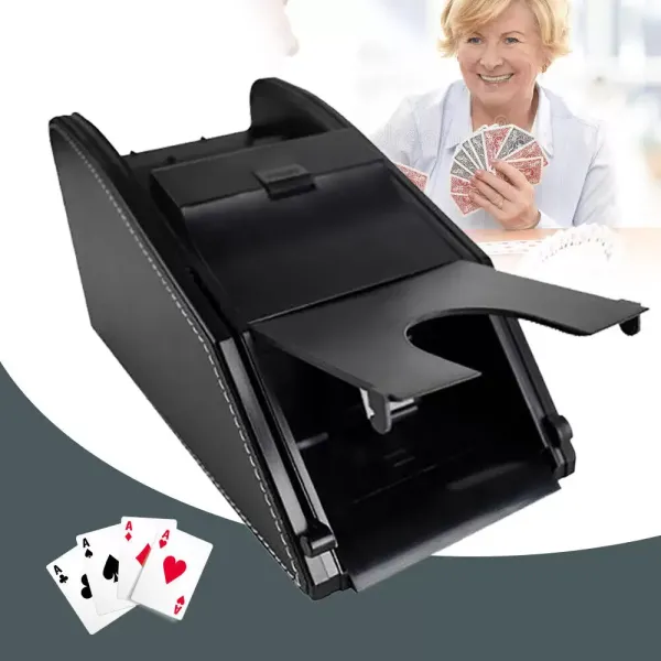 Automatic Card Shuffler Playing Shuffling Machine 2 In 1 Deck Cards Dealing Machine