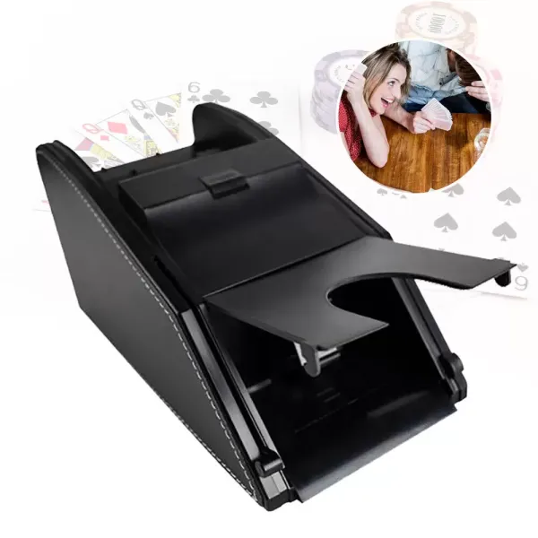 Automatic Card Shuffler Playing Shuffling Machine 2 In 1 Deck Cards Dealing Machine