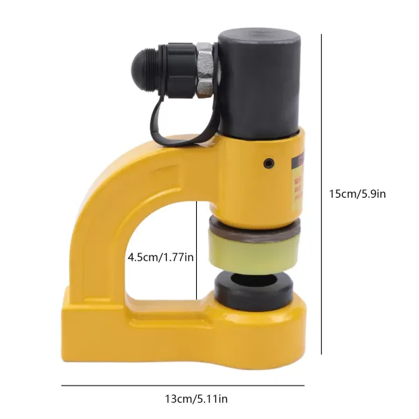 2.8" Throat Hydraulic Punching Machine Steel Metal Angle Hole Puncher 5 Mold New