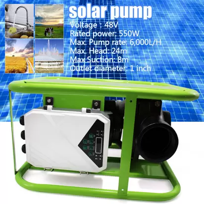 MPPT Solar DC Pressure Pump Surface Water Transfer Off Grid Irrigation 48V 550W