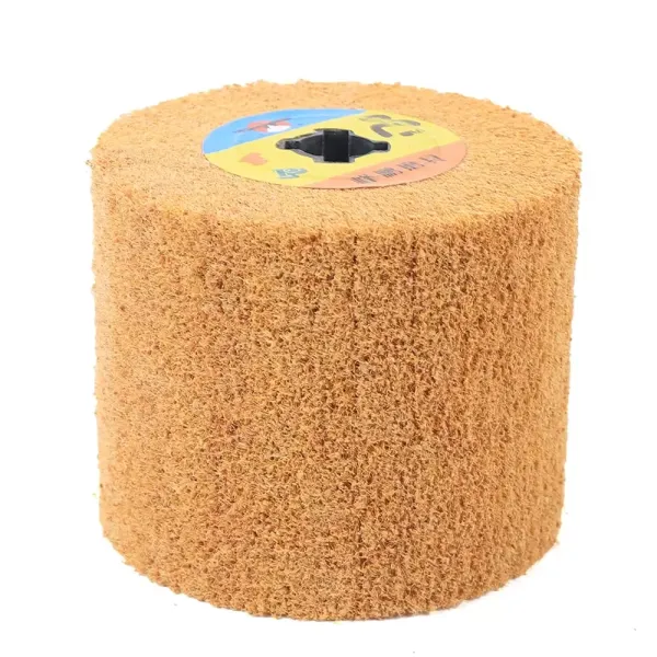 4.7*3.9inch 60-180 Heat-resistant Grit Wire Drawing Wheel Brush For Polishing Burnishing Buffer Wheel with 0.8-inch Hole