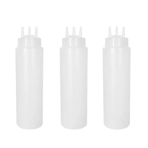 3-Bottle Commercial Sauce Warmer Jam Heating Machine Stainless Steel 30℃-85℃