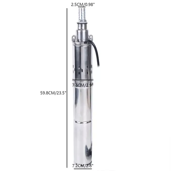 24V 370W Solar Water Power Pump Stainless Steel Submersible Deep Well