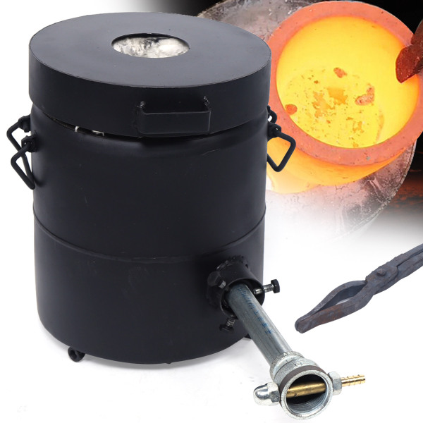 6KG Gas Metal Melting Furnace Smelting Gold Copper Aluminum Crucible Ingot Mould
