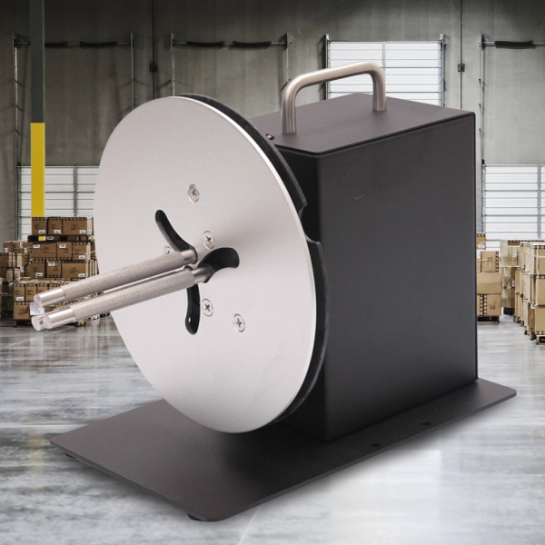 Automatic Label Rewinder Bar Code Tags Sticker Rewinding Machine 100V-240V Small in Size Low Noise for Warehouse Production Line and Many Fields
