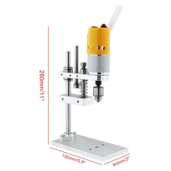 Mini Drill Press Bench Small Electric Drill Machine Adjustable Speed Work Bench