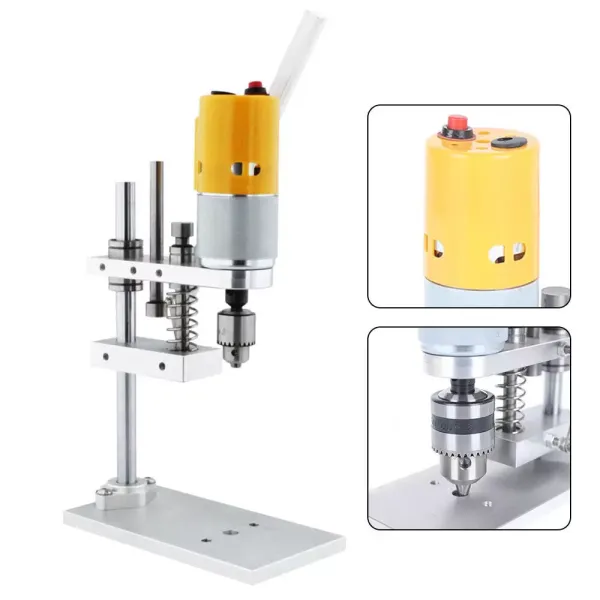 Mini Drill Press Bench Small Electric Drill Machine Adjustable Speed Work Bench