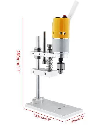 Mini Drill Press Bench Small Electric Drill Machine Adjustable Speed Work Bench