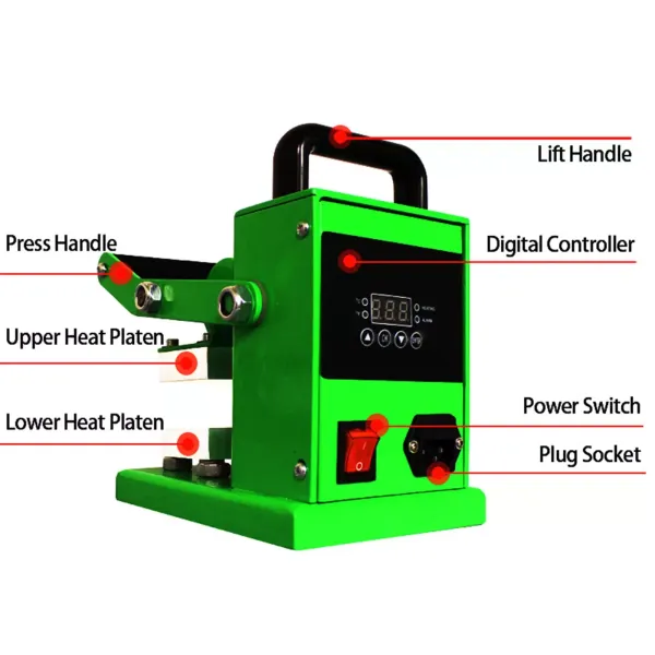 Heated Heating Press Machine Manual DIY Label Machine 0-250℃ Pressing Machine Heated Heating Press Machine Manual DIY Label Machine 0-250℃ Pressing Machine