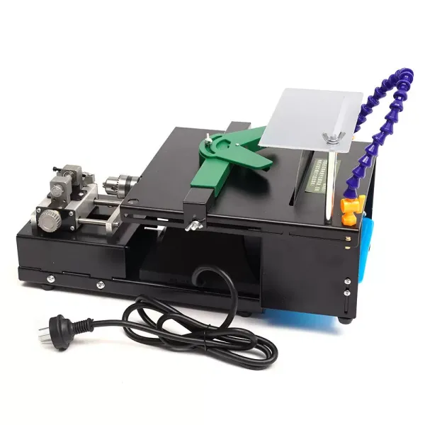 New 5-In-1 Table Saw Gem Jade Jewelry Cutting Carving Polishing Punching Machine Waterproof Fast Heat Dissipation Strong Clamping Facilitate Processing