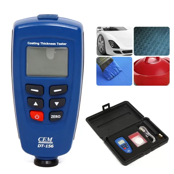 Precise Coating Thickness Tester Digital Gauge Ruby Probe Car Paint Tester Meter