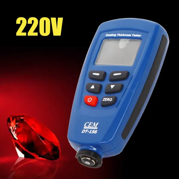 Precise Coating Thickness Tester Digital Gauge Ruby Probe Car Paint Tester Meter Precise Coating Thickness Tester Digital Gauge Ruby Probe Car Paint Tester Meter
