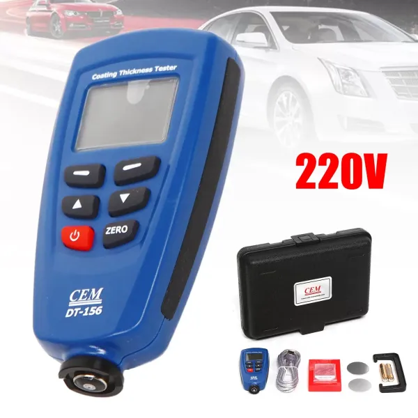 Precise Coating Thickness Tester Digital Gauge Ruby Probe Car Paint Tester Meter