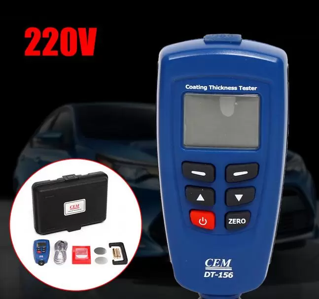 Precise Coating Thickness Tester Digital Gauge Ruby Probe Car Paint Tester Meter