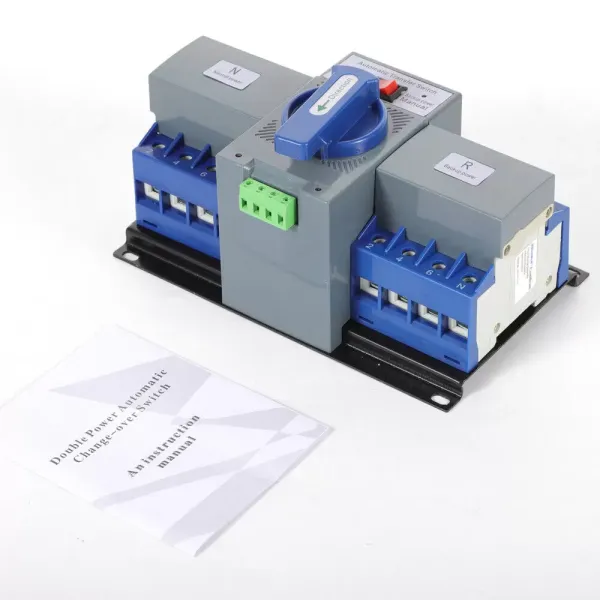 Automatic Transfer Switch 4P 63A 220V Grid to AC Generator Dual Power Changeover Automatic Transfer Switch 4P 63A 220V Grid to AC Generator Dual Power Changeover