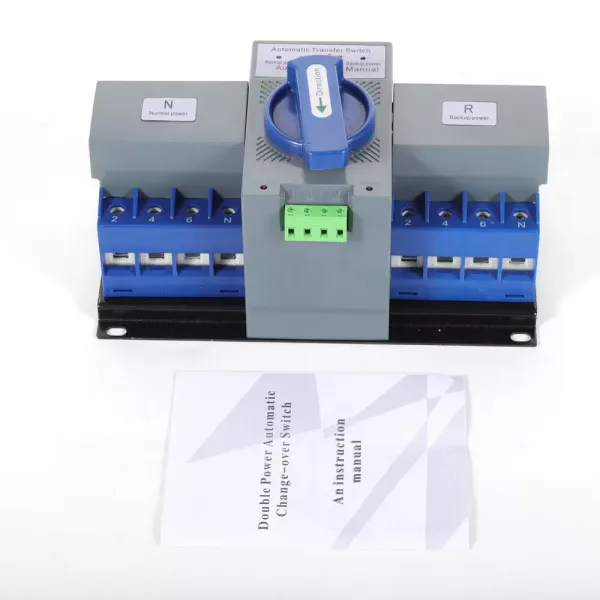 Automatic Transfer Switch 4P 63A 220V Grid to AC Generator Dual Power Changeover Automatic Transfer Switch 4P 63A 220V Grid to AC Generator Dual Power Changeover