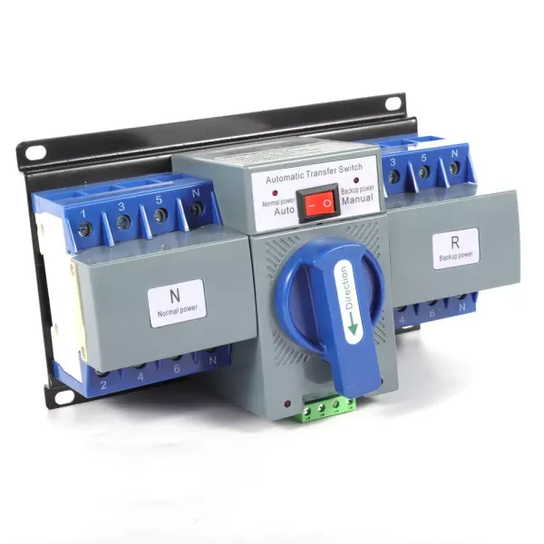 Automatic Transfer Switch 4P 63A 220V Grid to AC Generator Dual Power Changeover