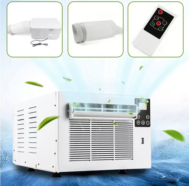 Window Air Conditioner Portable 900W/1100W Wall Cooler Fan Cooling 220v White