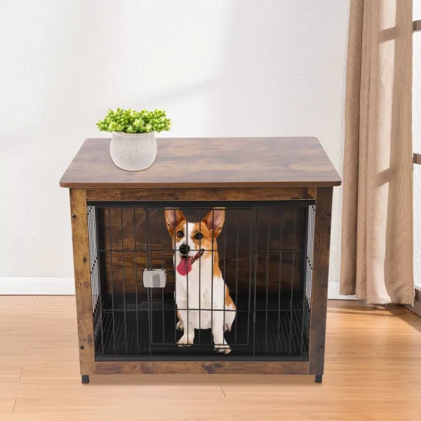 Dog Crate Furniture Wooden Dog Crate Table Dog Furniture Indoor Dog Kennel Dog House Dog Cage Dog Crate Furniture Wooden Dog Crate Table Dog Furniture Indoor Dog Kennel Dog House Dog Cage