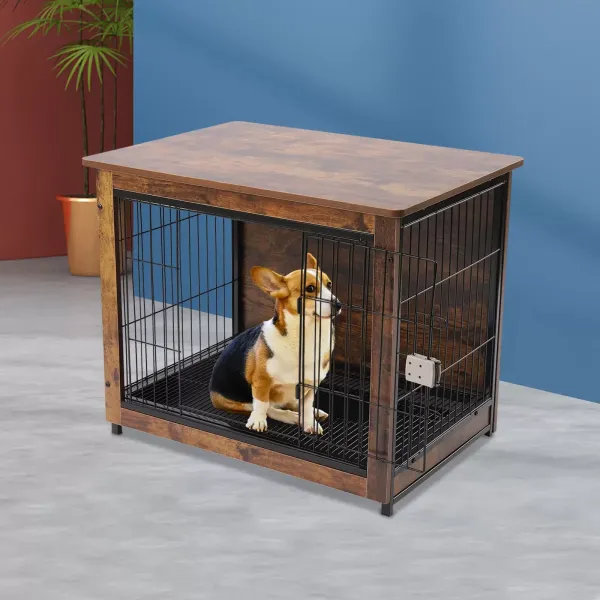 Dog Crate Furniture Wooden Dog Crate Table Dog Furniture Indoor Dog Kennel Dog House Dog Cage