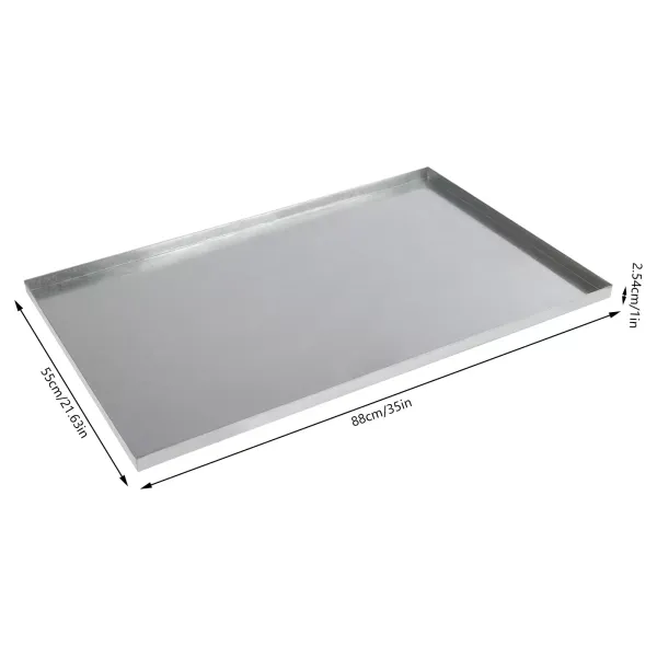 Heavy Duty Dog Pet Crate Replacement Pan for Dog Cage Kennel Tray Silver