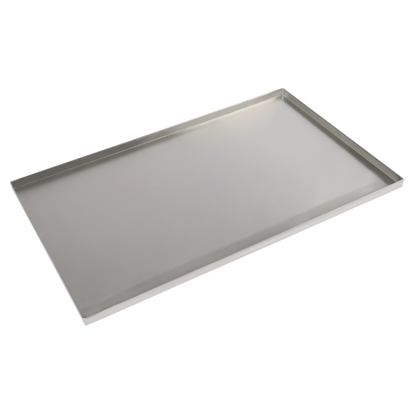 Dog Crate Replacement Pan Chew-Proof and Crack-Proof Metal Pan for Dog Crates brushed 