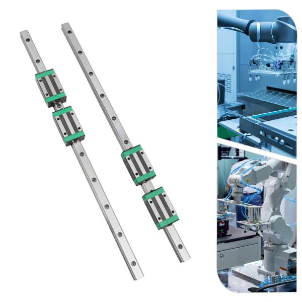 2PCS HGR20 600mm Linear Guide Rail  2X HGR20 Inear Guide Linear Rail For CNC 600mm