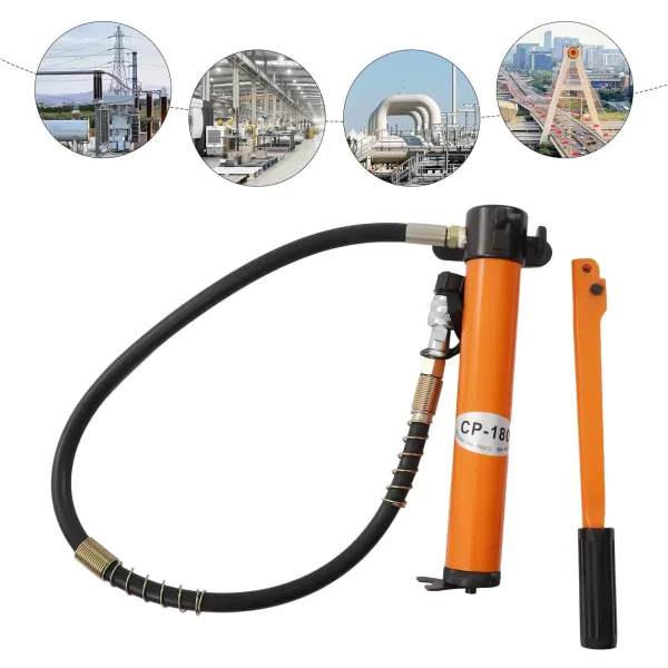 CP-180 70Mpa High Pressure Portable Hydraulic Hand Pump with Hose (1m)