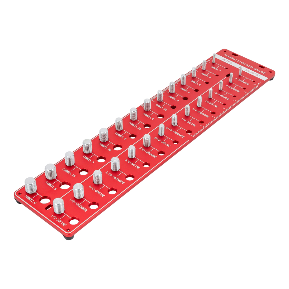 Nut and Bolt Thread Checker Thread Identifier Gauge Inch and Metric ...