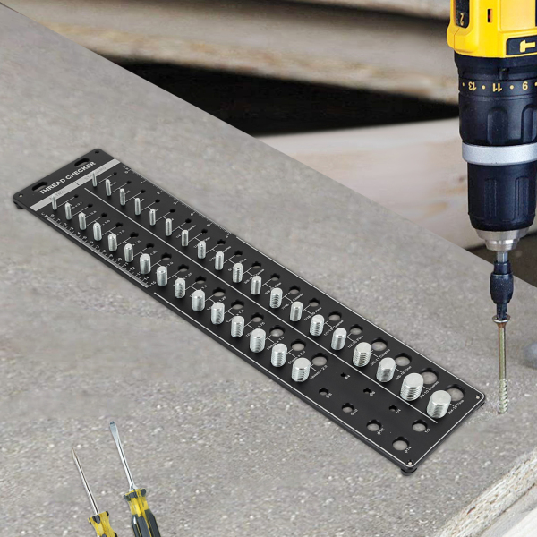 High-quality Nut and Bolt Thread Checker Compact & Lightweight 34 Thread Identifier Gauge Thread Checker with Drill Bit Gauge for 4S Stores High-quality Nut and Bolt Thread Checker Compact & Lightweight 34 Thread Identifier Gauge Thread Checker with Drill Bit Gauge for 4S Stores