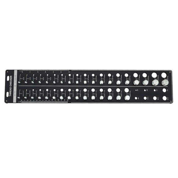 High-quality Nut and Bolt Thread Checker Compact & Lightweight 34 Thread Identifier Gauge Thread Checker with Drill Bit Gauge for 4S Stores