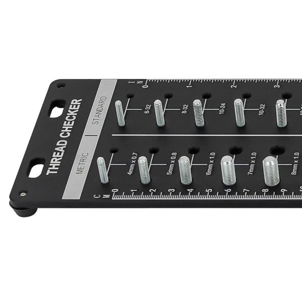 High-quality Nut and Bolt Thread Checker Compact & Lightweight 34 Thread Identifier Gauge Thread Checker with Drill Bit Gauge for 4S Stores