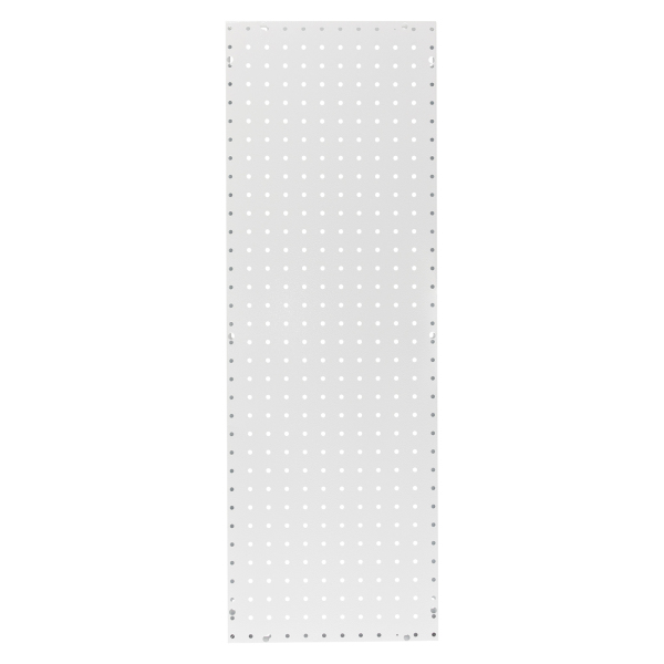 2Pcs 30*88cm Metal Pegboard Kit Minimalist Style Metal Pegboard Panels Pegboard Wall Organizer for Storage Rooms Basements Workshops White