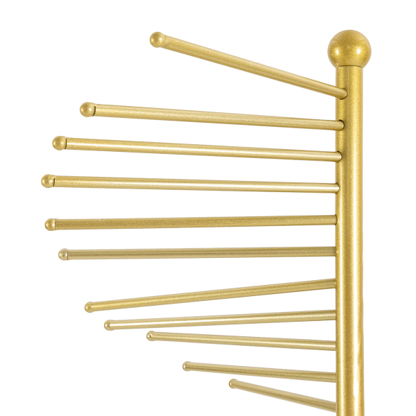 Freestanding Scarf Display Rack Spiral Display Rack with Sturdy Base Spiral Scarf Display Rack Excellent Scarf Display Stand for Hanging Ties Bras Gold Freestanding Scarf Display Rack Spiral Display Rack with Sturdy Base Spiral Scarf Display Rack Excellent Scarf Display Stand for Hanging Ties Bras Gold