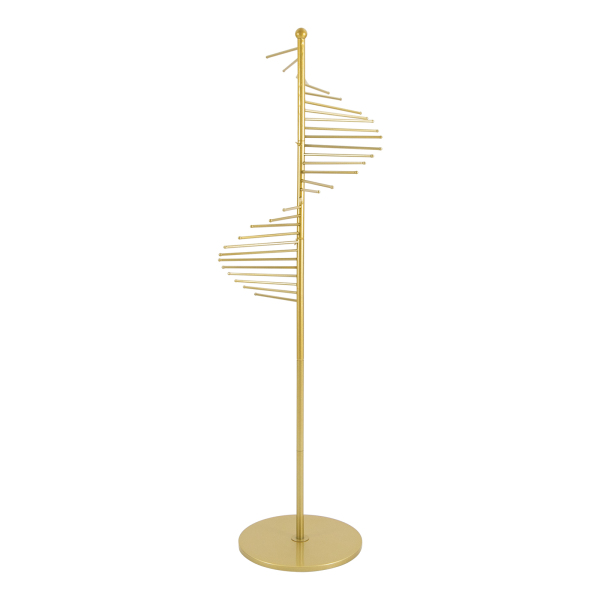 Freestanding Scarf Display Rack Spiral Display Rack with Sturdy Base Spiral Scarf Display Rack Excellent Scarf Display Stand for Hanging Ties Bras Gold Freestanding Scarf Display Rack Spiral Display Rack with Sturdy Base Spiral Scarf Display Rack Excellent Scarf Display Stand for Hanging Ties Bras Gold
